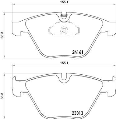 BREMBO P 06 081 Číslo výrobce: 24161. EAN: 8020584102756.