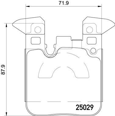 BREMBO P 06 087X Číslo výrobce: 25029. EAN: 8020584068656.