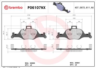 BREMBO P06107NX EAN: 8020584130810.