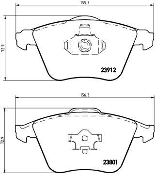 BREMBO P 10 012 Číslo výrobce: 23912. EAN: 8020584060117.