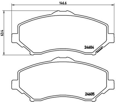 BREMBO P 11 025 Číslo výrobce: 24605. EAN: 8020584090466.