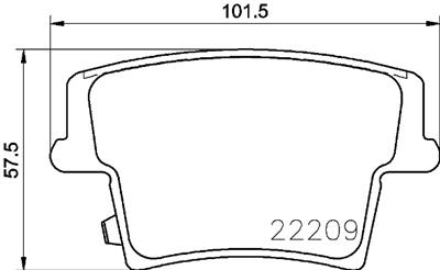 BREMBO P 11 040 Číslo výrobce: 22209. EAN: 8020584081143.