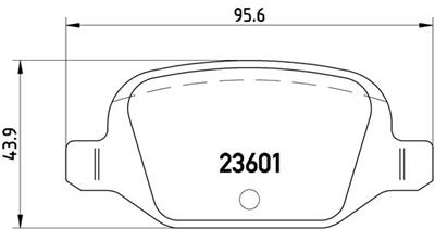 BREMBO P 23 064 Číslo výrobce: 23601. EAN: 8020584051344.