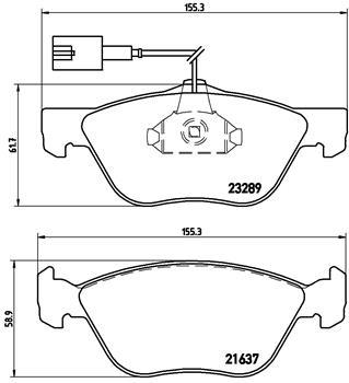 BREMBO P 23 077 Číslo výrobce: 23289. EAN: 8020584051474.