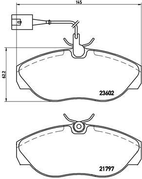 BREMBO P 23 083 Číslo výrobce: 23602. EAN: 8020584051535.