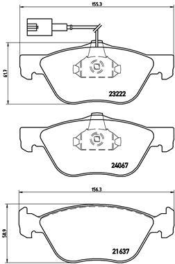 BREMBO P 23 112 Číslo výrobce: 23222. EAN: 8020584060254.