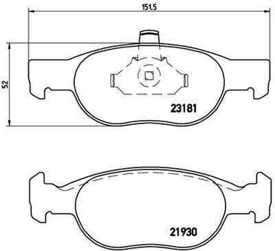 BREMBO P 23 125 Číslo výrobce: 23181. EAN: 8020584060384.