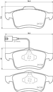 BREMBO P 23 130 Číslo výrobce: 24728. EAN: 8020584090480.