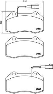 BREMBO P 23 139 Číslo výrobce: 24687. EAN: 8020584108789.