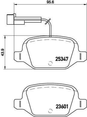 BREMBO P 23 146 Číslo výrobce: 23601. EAN: 8020584108987.
