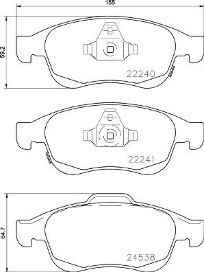 BREMBO P 23 165 Číslo výrobce: 22241. EAN: 8020584081013.