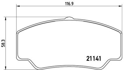 BREMBO P 24 023 Číslo výrobce: 21141. EAN: 8020584051955.