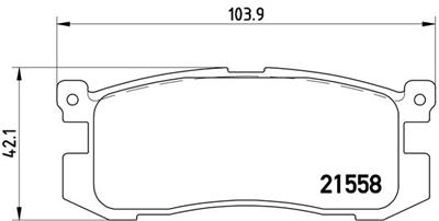 BREMBO P 24 025 Číslo výrobce: 21558. EAN: 8020584051979.