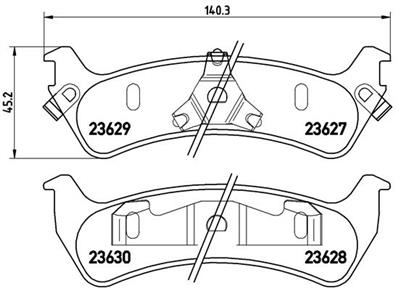BREMBO P 24 042 Číslo výrobce: 23627. EAN: 8020584052143.