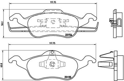 BREMBO P 24 046 Číslo výrobce: 23155. EAN: 8020584052181.