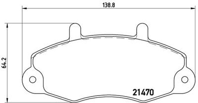 BREMBO P 24 049 Číslo výrobce: 21470. EAN: 8020584052211.
