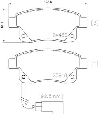 BREMBO P 24 066 Číslo výrobce: 24486. EAN: 8020584059487.