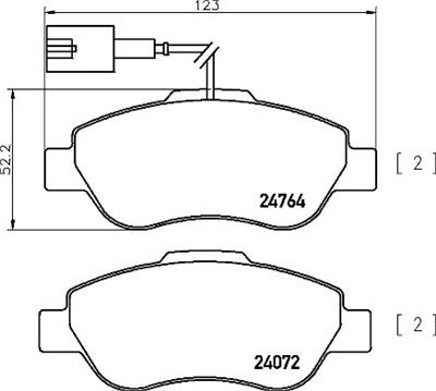BREMBO P 24 150 Číslo výrobce: 24072. EAN: 8020584103029.