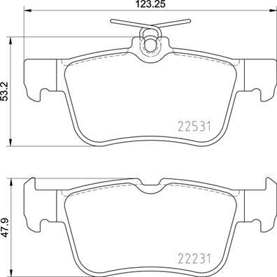 BREMBO P 24 175 Číslo výrobce: 22531. EAN: 8020584087046.