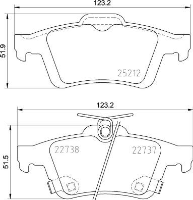 BREMBO P 24 216 Číslo výrobce: 22738. EAN: 8020584112861.