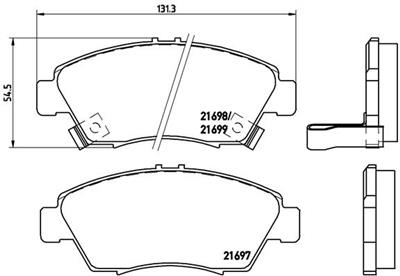 BREMBO P 28 024 Číslo výrobce: 21698. EAN: 8020584052587.
