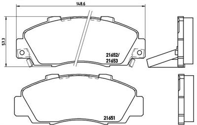 BREMBO P 28 026 Číslo výrobce: 21652. EAN: 8020584052600.