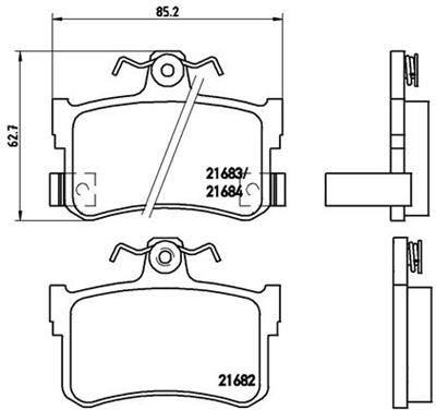BREMBO P 28 027 Číslo výrobce: 21683. EAN: 8020584052617.
