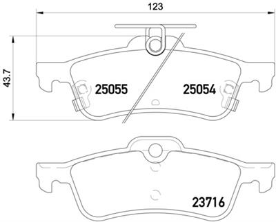 BREMBO P 28 070 Číslo výrobce: 24574. EAN: 8020584109472.