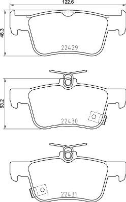 BREMBO P 28 089 Číslo výrobce: 22430. EAN: 8020584084281.