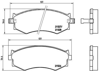 BREMBO P 30 002 Číslo výrobce: 21527. EAN: 8020584052723.