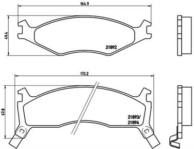 BREMBO P 30 006 Číslo výrobce: 21893. EAN: 8020584052761.
