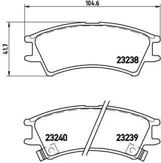 BREMBO P 30 011 Číslo výrobce: 23239. EAN: 8020584052815.