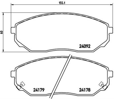 BREMBO P 30 019 Číslo výrobce: 24178. EAN: 8020584052891.