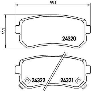 BREMBO P 30 025 Číslo výrobce: 24321. EAN: 8020584060636.