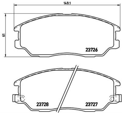 BREMBO P 30 028 Číslo výrobce: 23727. EAN: 8020584060667.
