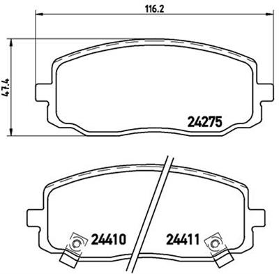BREMBO P 30 032 Číslo výrobce: 24410. EAN: 8020584060704.
