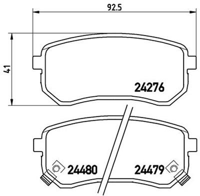 BREMBO P 30 033 Číslo výrobce: 24479. EAN: 8020584060711.