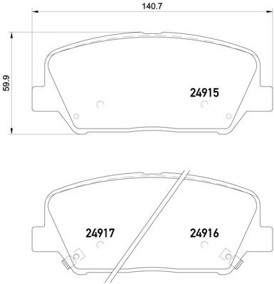 BREMBO P 30 065 Číslo výrobce: 24916. EAN: 8020584104859.
