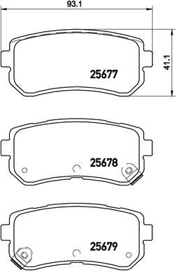 BREMBO P 30 068 Číslo výrobce: 25678. EAN: 8020584109892.
