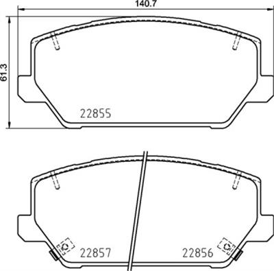 BREMBO P 30 102 Číslo výrobce: 22856. EAN: 8020584087589.