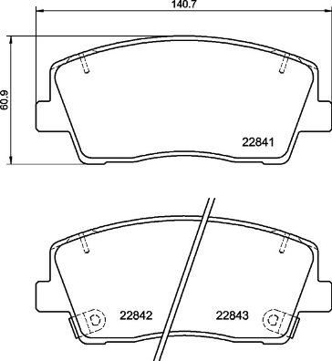 BREMBO P 30 108 Číslo výrobce: 22842. EAN: 8020584115312.