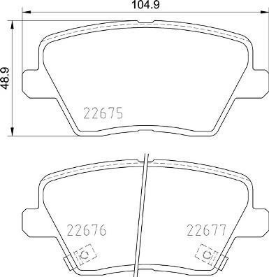 BREMBO P 30 109 Číslo výrobce: 22676. EAN: 8020584115077.