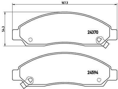 BREMBO P 34 005 Číslo výrobce: 24595. EAN: 8020584059548.