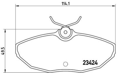 BREMBO P 36 013 Číslo výrobce: 23424. EAN: 8020584053065.