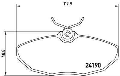 BREMBO P 36 015 Číslo výrobce: 24190. EAN: 8020584053089.