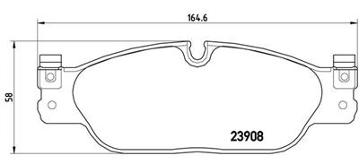 BREMBO P 36 021 Číslo výrobce: 23908. EAN: 8020584060872.