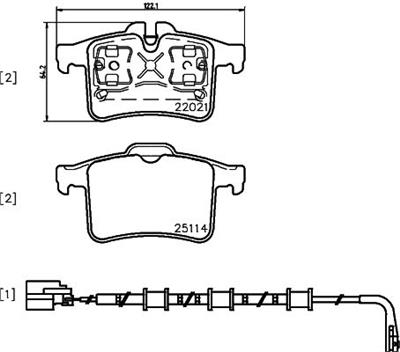 BREMBO P 36 034 Číslo výrobce: 25114. EAN: 8020584084182.