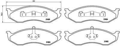 BREMBO P 37 004 Číslo výrobce: 21825. EAN: 8020584053133.