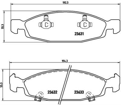 BREMBO P 37 005 Číslo výrobce: 23632. EAN: 8020584053140.