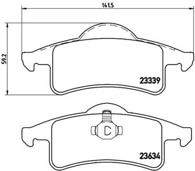 BREMBO P 37 006 Číslo výrobce: 23634. EAN: 8020584053157.